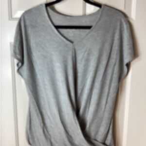 Tangerine Light Gray Women's Short Sleeve Top